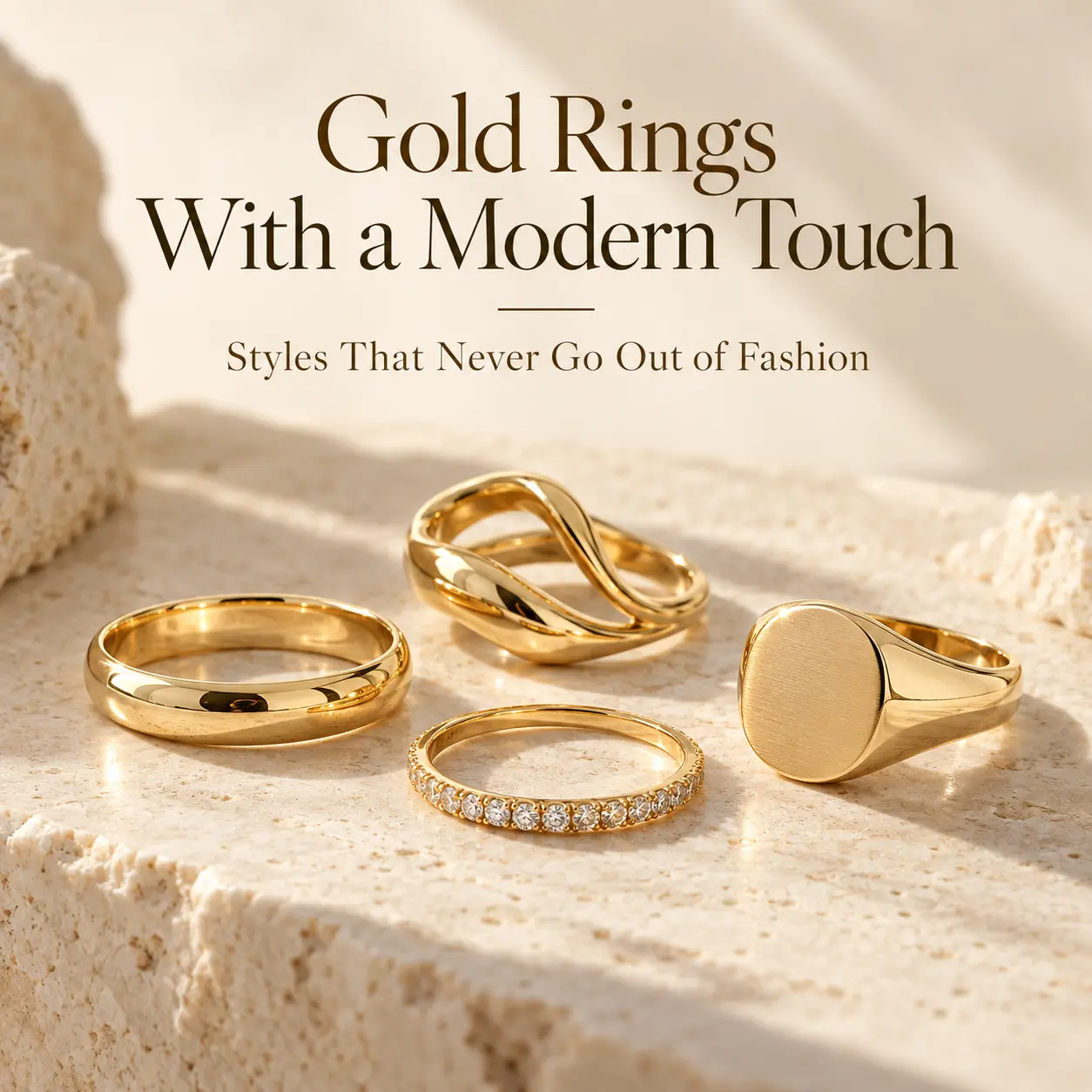 Gold Rings With a Modern Touch: Styles That Never Go Out of Fashion